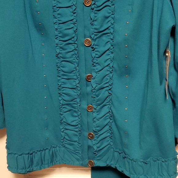 Vincente Ruffled Front Pantsuit - Picture 3 of 9